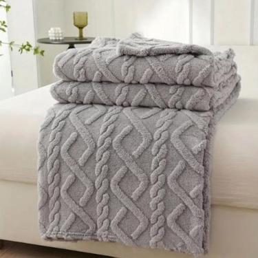 Imagem de Manta Casal Sherpa Glamour Cobertor Microfibra Coberta Aveludado Macia