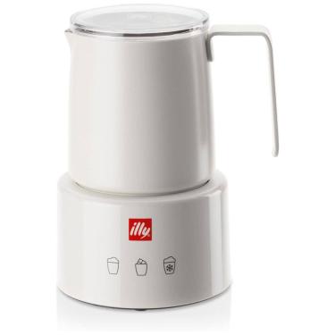 Imagem de Espumador de Leite Elétrico, Capacidade 150 mL, Aço Inox, 110v, ILLY 22986, Branco