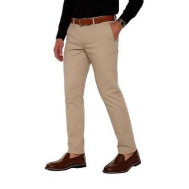 Imagem de Calça Esporte Fino Masculina Alfaiataria Slim Sarja Com Elastano Medson -Masculino