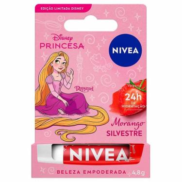 Imagem de Hidratante Labial Nivea Morango Silvestre - Edição limitada Disney Rapunzel VERMELHO-Un...