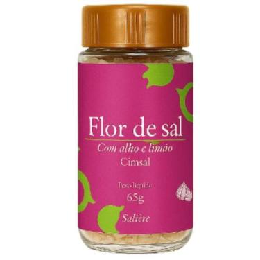 Imagem de Flor de Sal Alho e Limão 65g - Cimsal