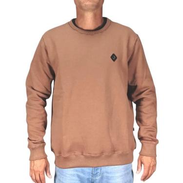 Imagem de Moletom Careca Back Wash MC26001 Marrom-Masculino