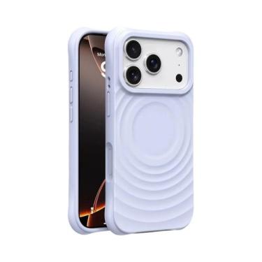 Imagem de Capa De Carregamento Sem Fio Magsafe Para iPhone, Silicone Com Efeito 