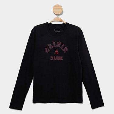 Imagem de Camiseta Manga Longa Infantil Calvin Klein Varsity Menino-Masculino