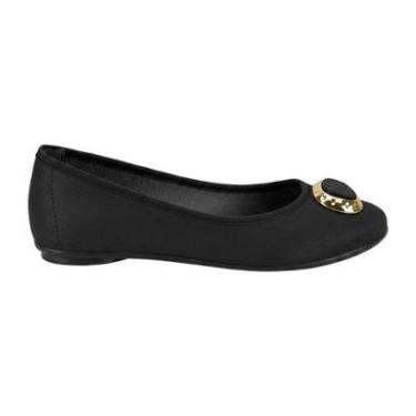 Imagem de Sapatilha Feminina Moleca Napa Fivela Dourada 5726.147-Feminino
