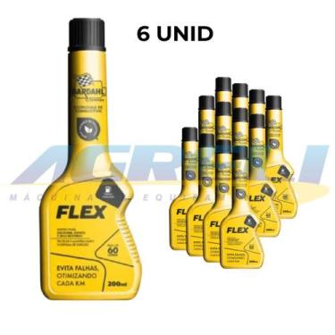 Imagem de Kit 6 Aditivo para Combustível Flex Gasolina e Etanol 200ML - BARDAHL