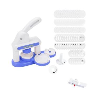 Imagem de Máquina De Fazer Crachás DIY Para Crianças, Kit Portátil De Botões Com