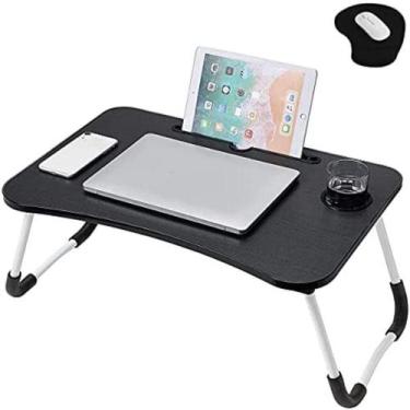 Imagem de Mesa notebook dobravel home office bandeja sofa cama multiuso suporte 