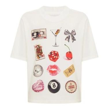 Imagem de Camiseta John John Ampla Party Icons-Feminino