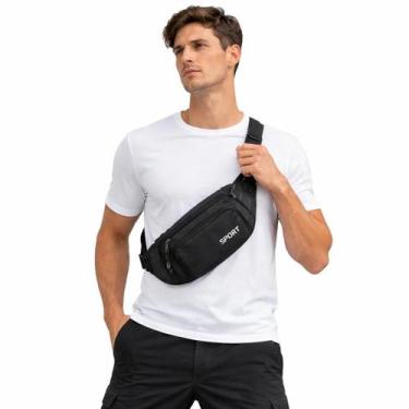 Imagem de Bolsa Tiracolo Pochete Masculina De Cintura Reforçada Bolsa Tiracolo I