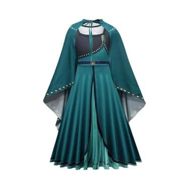 Imagem de Vestido De Princesa Frozen Elsa Anna Para Meninas, Fantasia Infantil P