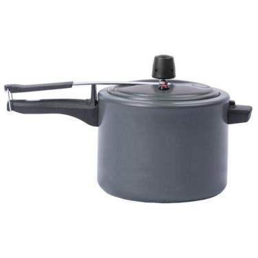 Imagem de Panela De Pressão Revestimento Cerâmico Life Vapt Cinza - BRINOX, 7,5L