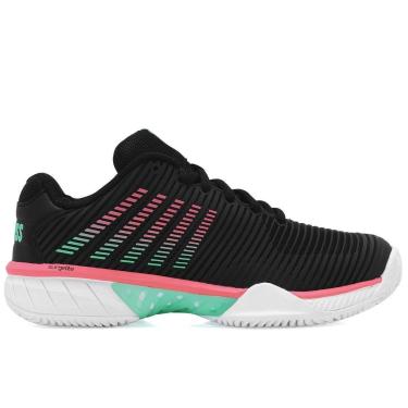 Imagem de Tênis K-Swiss Hypercourt Express 2 - Clay - Saibro - Preto Verde e Rosa-Feminino