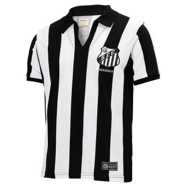 Imagem de Camisa Santos 1962 Retrô Mundial Masculina-Masculino