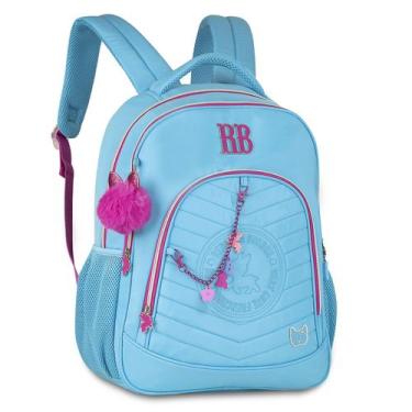 Imagem de Mochila escolar rebecca bonbon de costas clio rb24028, Azul