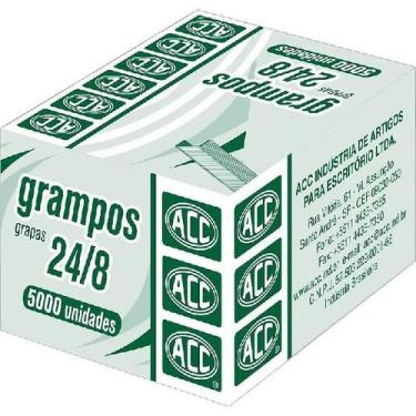 Imagem de Grampo para Grampeador 24/8 Galvanizados 5000 Grampos - Acc