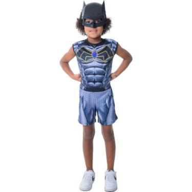 Imagem de Kit Infantil Fantasia Batman - GG - Fantasias Super