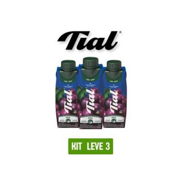 Imagem de Suco tial 100% uva 250ml - kit 3 unidades