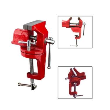Imagem de Mini Torno Morsa De Bancada Mesa Base Giratória 1.1/2" 40mm - EDA