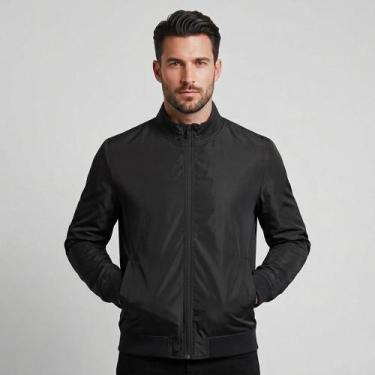 Imagem de Jaqueta Aramis Bomber DuplaFace In26 Preto Cinza Masculino, M