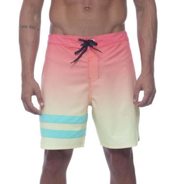 Imagem de Bermuda Hurley Phantom Block Party 18" Imp Masculina Multi, 38, Rosa