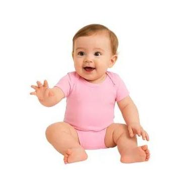 Imagem de Body Bebê Liso cor Rosa100% Algodão. - DS LOJA, G