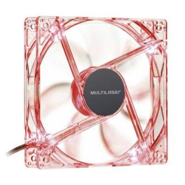 Imagem de Cooler Fan 12x12cm Led Vermelho GA136 Multilaser