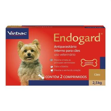 Imagem de Endogard para Cães até 2,5 Kg Virbac - 2 Comprimidos