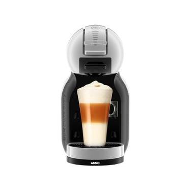Imagem de Kit Cafeteira de Cápsulas Nestlé Mini Me Cinza e Preta com 30 Unidades para Bebidas Quentes e Frias 220V