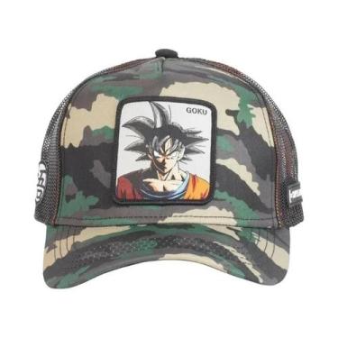 Imagem de Boné De Malha Hip-Hop Masculino Ajustável Com Bordado Dragon Ball Buu 