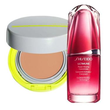 Imagem de Shiseido - Sérum Facial + Base Solar Compacta Kit Presenteável, Kit