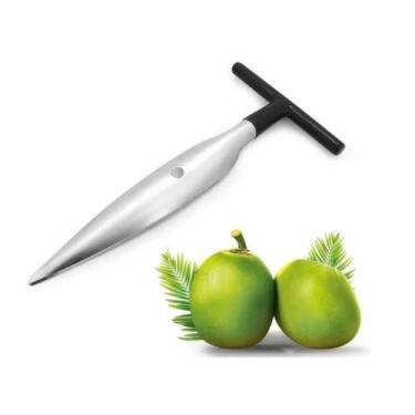 Imagem de Abridor Furador De Coco Verde Aço Inox não Enferruja Original  - Abrid
