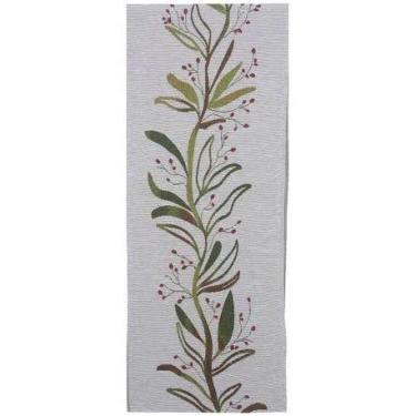Imagem de Caminho de Mesa Natal Bege Verde 33cm x 2,3m - Florarte Vol. 7 - no-br