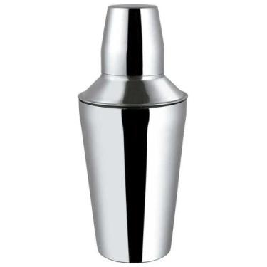 Imagem de Coqueteleira em aço inox com tampa e peneira 500 ml 8x8x22 - IMPORIENT