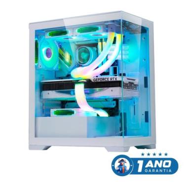 Imagem de Gabinete Aquario Poseidon ATX White W1G4 - K-MEX