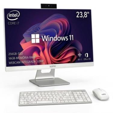 Imagem de Computador All In One Pc Core I7 16gb Ram Ssd 256gb Tela 23,8 Full HD 