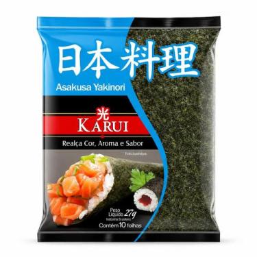 Imagem de Folha De Alga Marinha Yaki Nori Karui Pacote 28g 10 Unidades