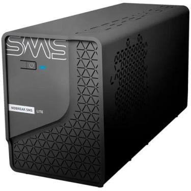 Imagem de Nobreak SMS LITE 600VA Monovolt 4 Tomadas 29200, Preto, 110V
