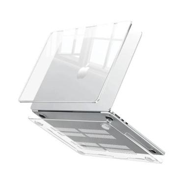 Imagem de Capa Transparente Com Glitter Para MacBook Air 13.6 M5 M4 M3 M2 A3449 