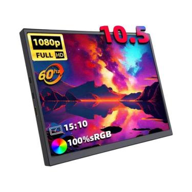 Imagem de Monitor Portátil De 10,5 Polegadas 1280P 100% sRGB Com Baixa Luz Azul 
