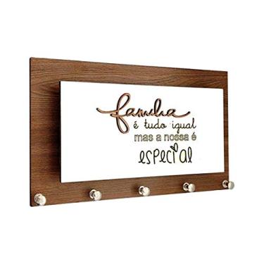 Imagem de Porta Chaves Momento Casa Família Especial Marrom