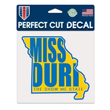 Imagem de WinCraft Decalque de cor de corte perfeito Destination Missouri State/Missouri 15,24 cm x 15,24 cm State/Missouri 15,24 cm x 15,24 cm, Multi, NA