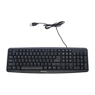 Imagem de Teclado USB Verbatim 99201 SLIMLINE com fio preto -