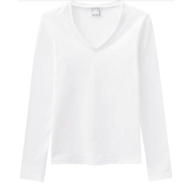 Imagem de Blusa feminina manga longa decote V Malwee