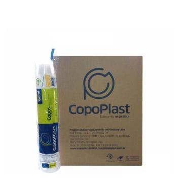 Imagem de Copo Descartável 200Ml Branco Copoplast Caixa Com 25000Un