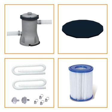 Imagem de Kit Filtro 1.250 Litros/Hora + Capa 305 Estrutural Bestway