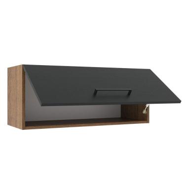 Imagem de Armário Aéreo Madesa Agata 80cm 1 Porta Basculante Rustic