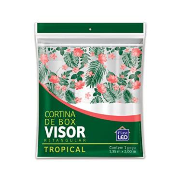 Imagem de Cortina para Box Visor Tropical (1,35x2,00m) | Plast Leo (Ref.: 620-U)