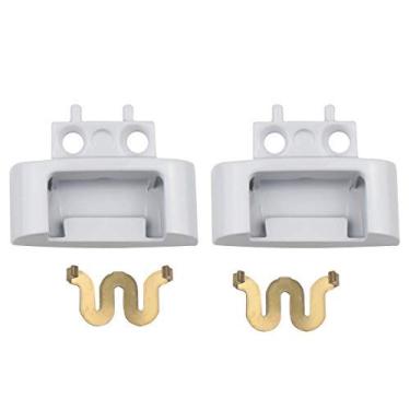 Imagem de Conjunto de acessórios de substituição de clipe de dobradiça para cabeça + kit de peças de reparo de pinos para fones de ouvido Beats Solo3 sem fio Solo2, Branco