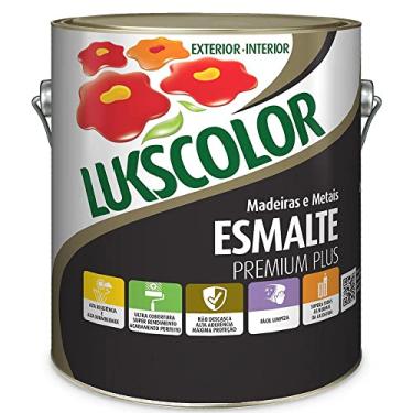 Imagem de Tinta Esmalte Sintético Lukscolor Preto 3,6l